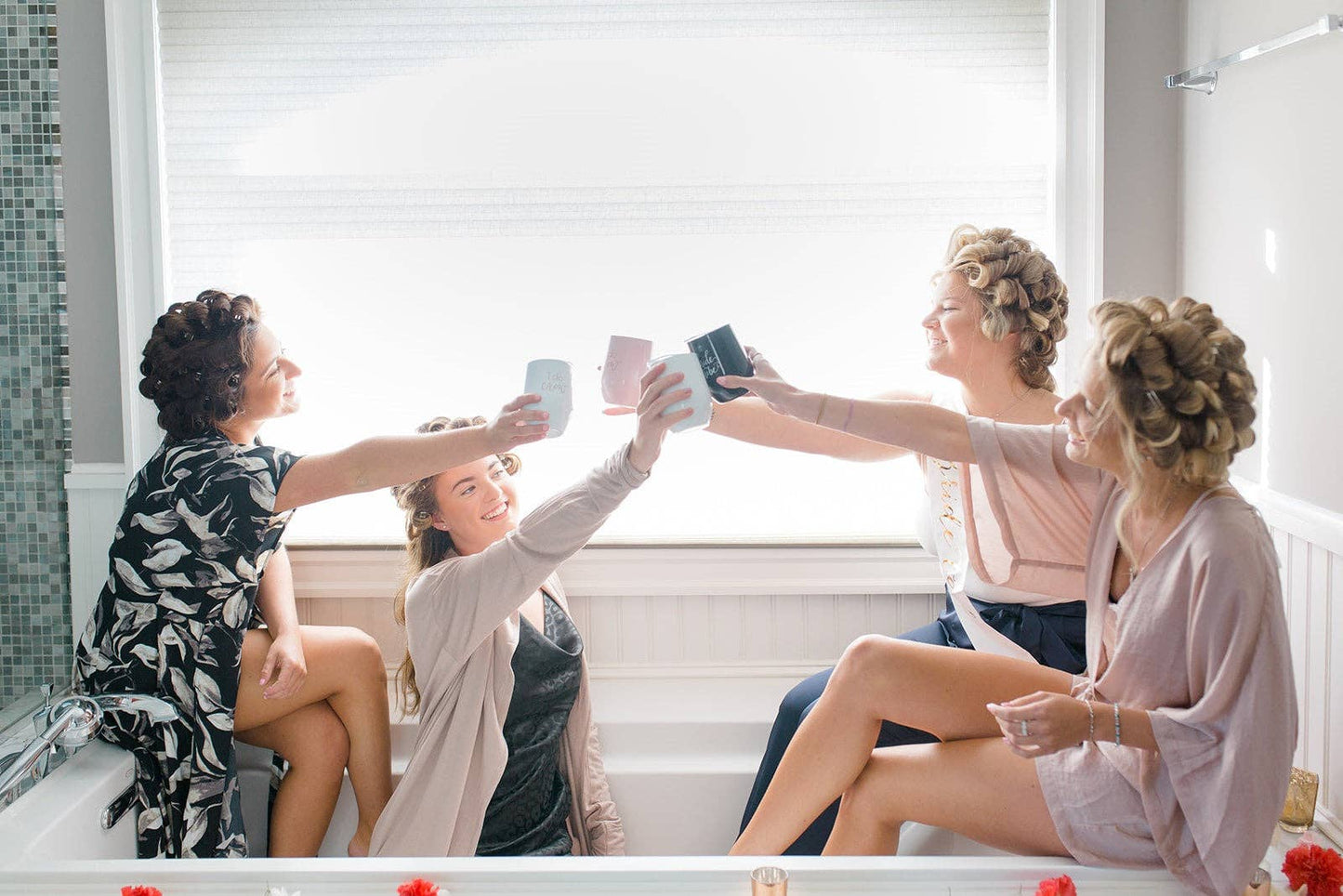 16 oz. I Do Crew Stainless Steel Wine & Coffee Tumbler (Pink)