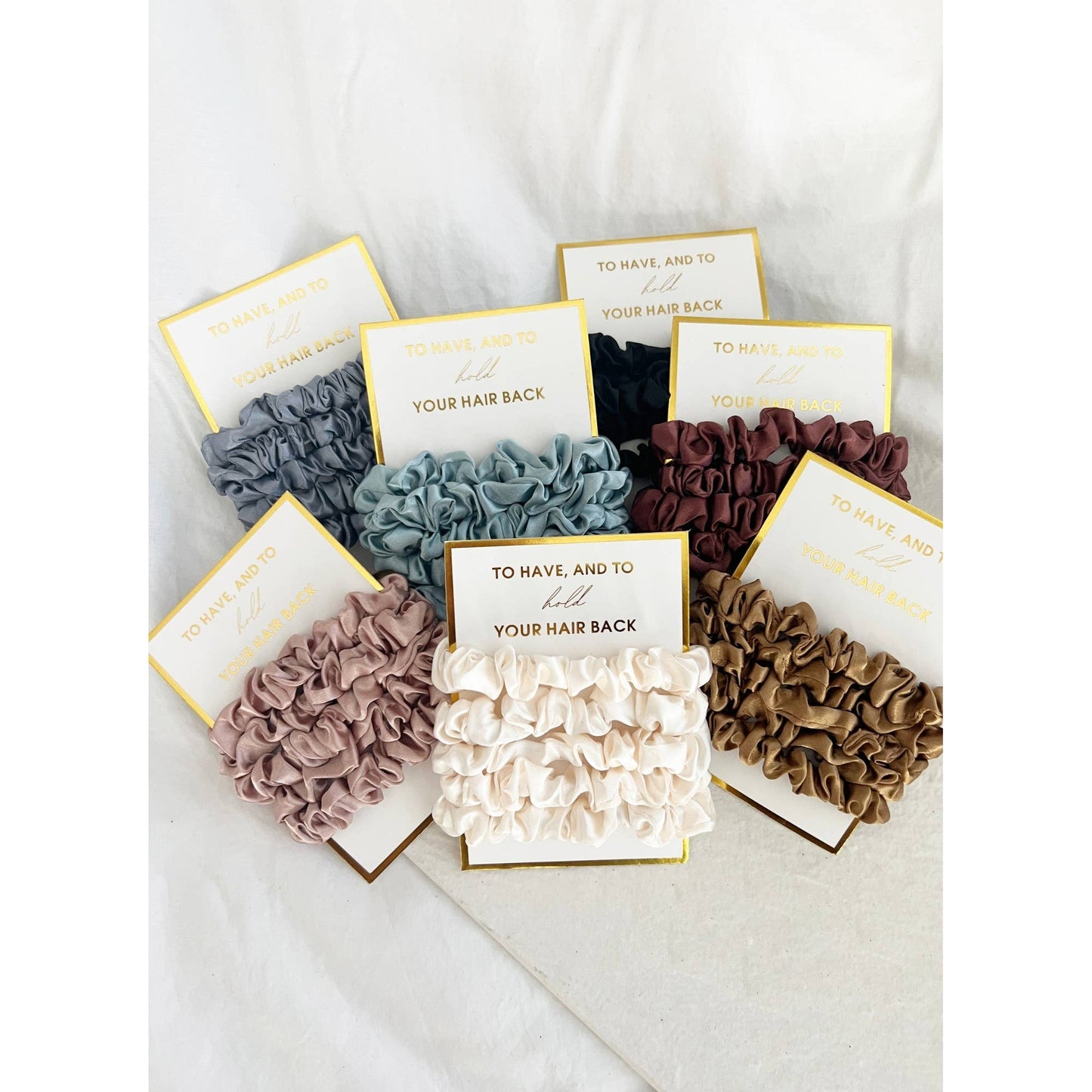 5PC Scrunchies Set - GIA: ONE SIZE / SKY