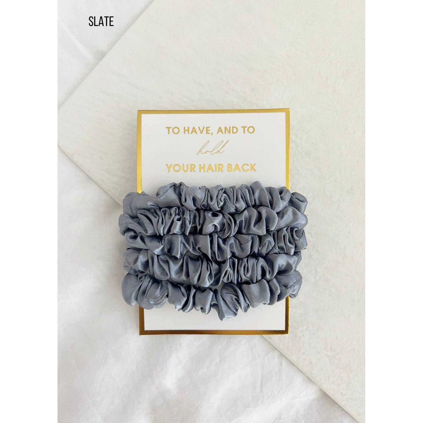 5PC Scrunchies Set - GIA: ONE SIZE / SKY