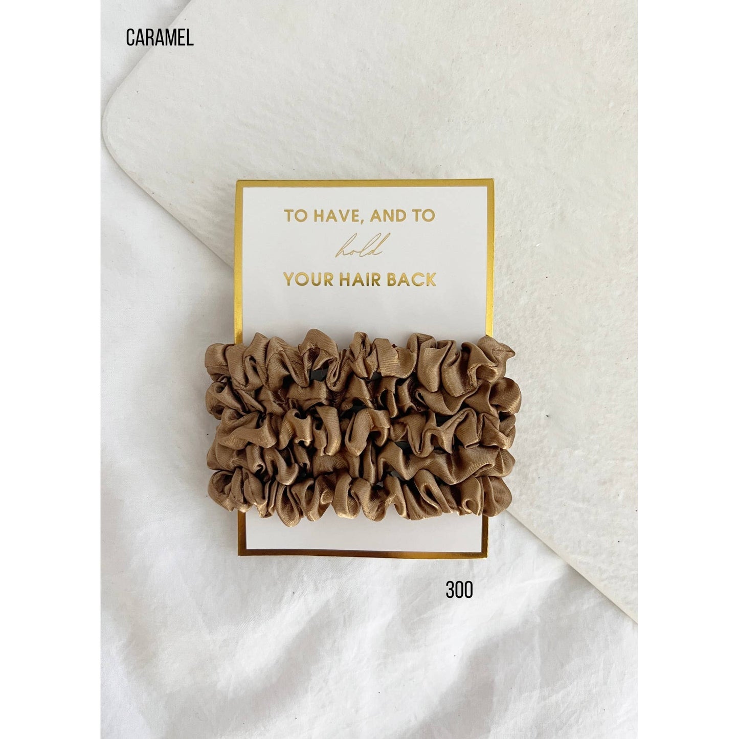 5PC Scrunchies Set - GIA: ONE SIZE / CREAM