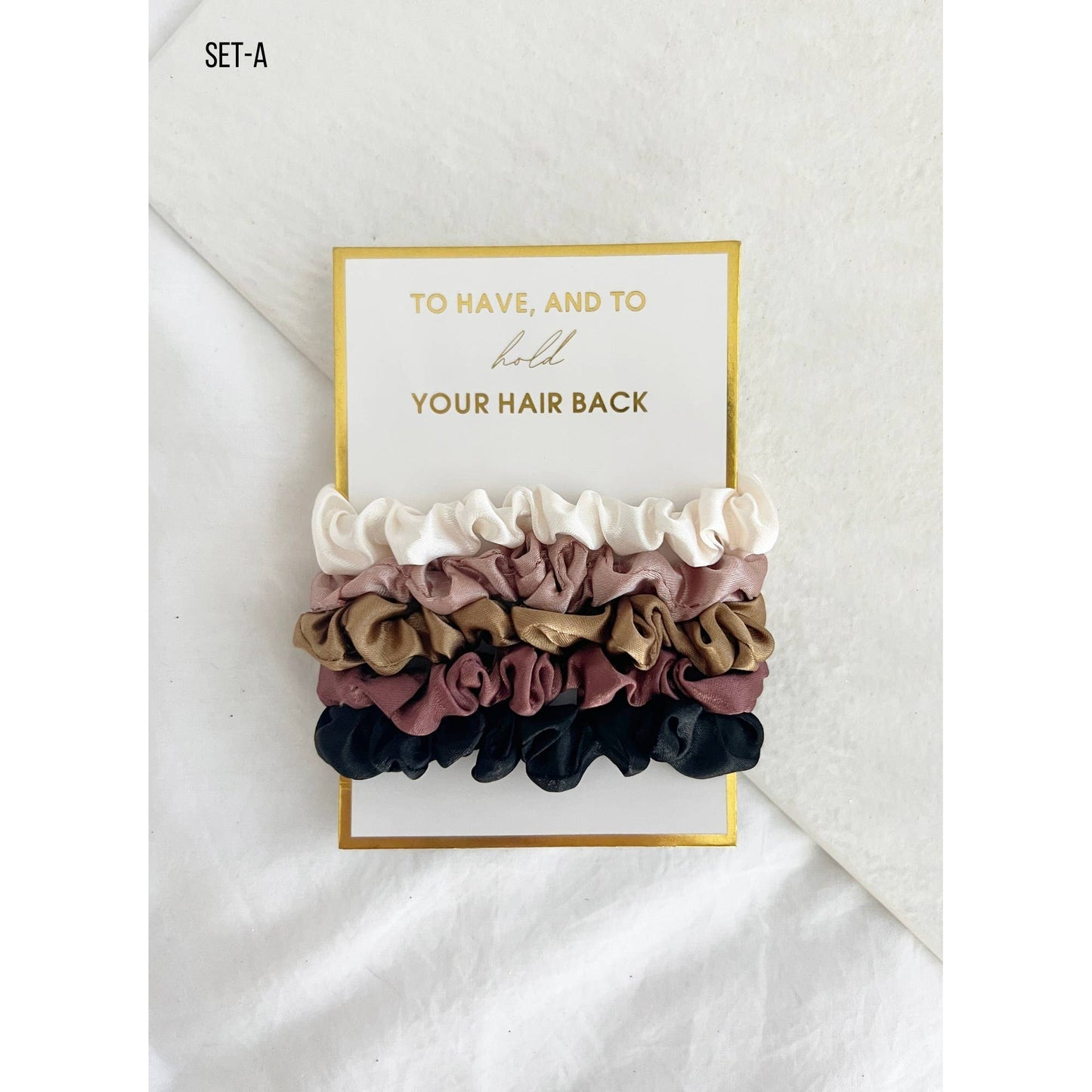 5PC Scrunchies Set - GIA: ONE SIZE / SKY