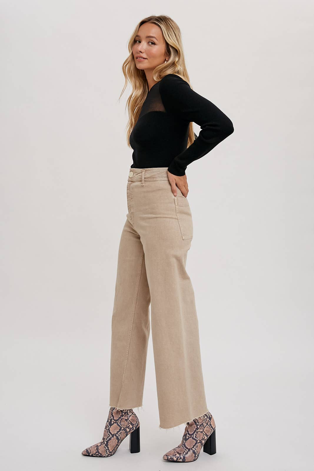 Semi Sheer Sweethear Neck Top