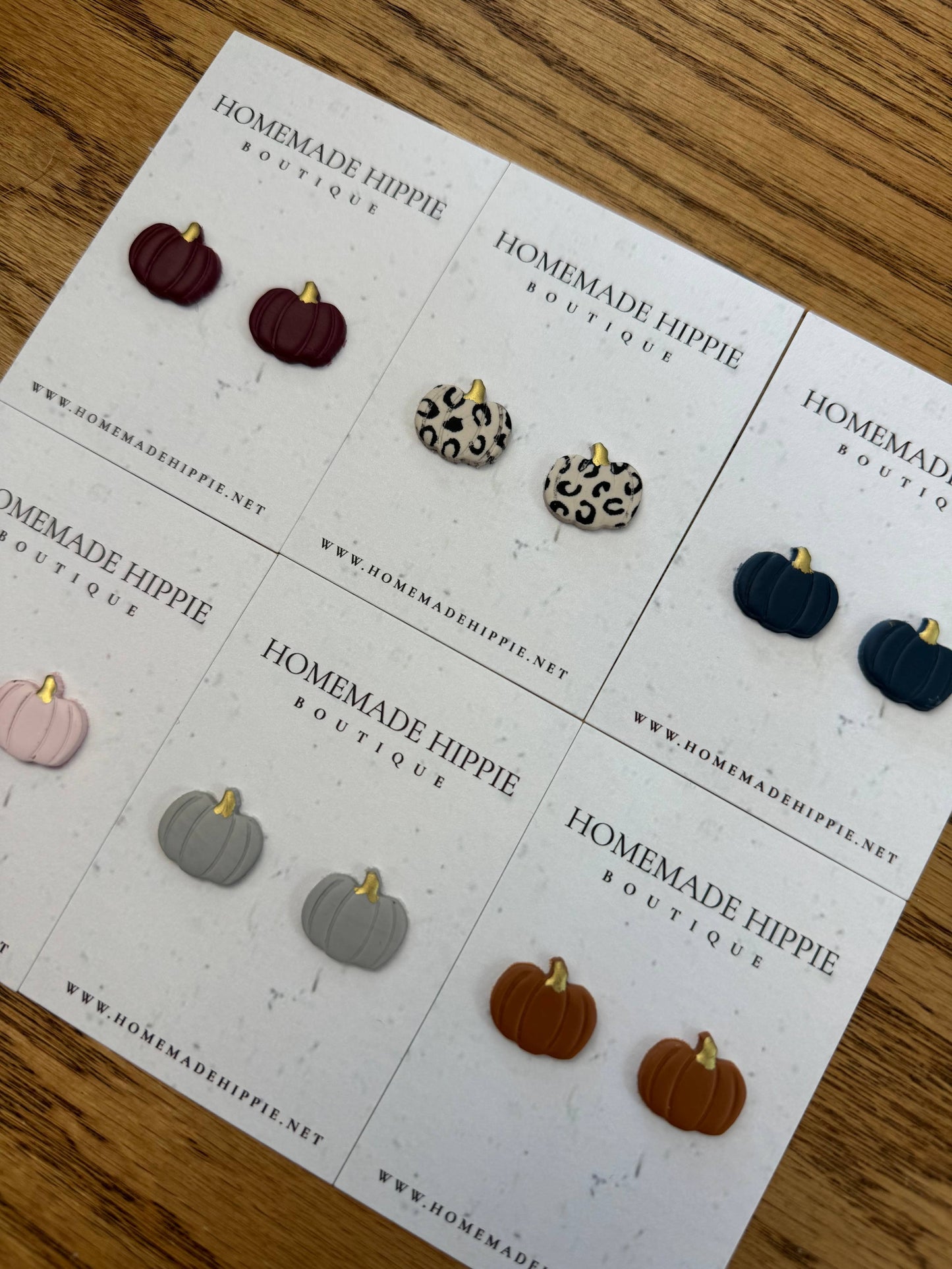 Pumpkin Stud Earrings