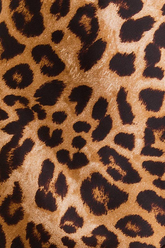 Bias Skirt in Leopard Prints: Tan-brown Leopard