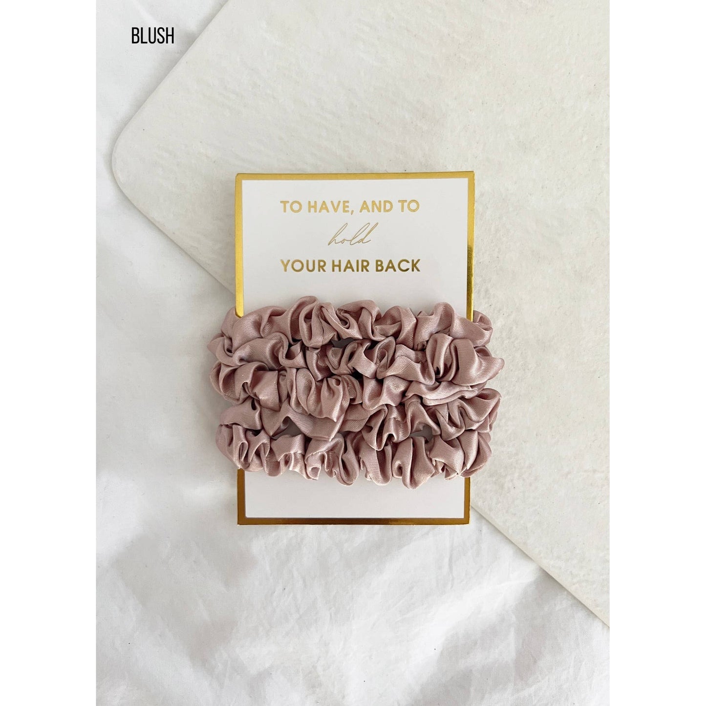 5PC Scrunchies Set - GIA: ONE SIZE / CREAM