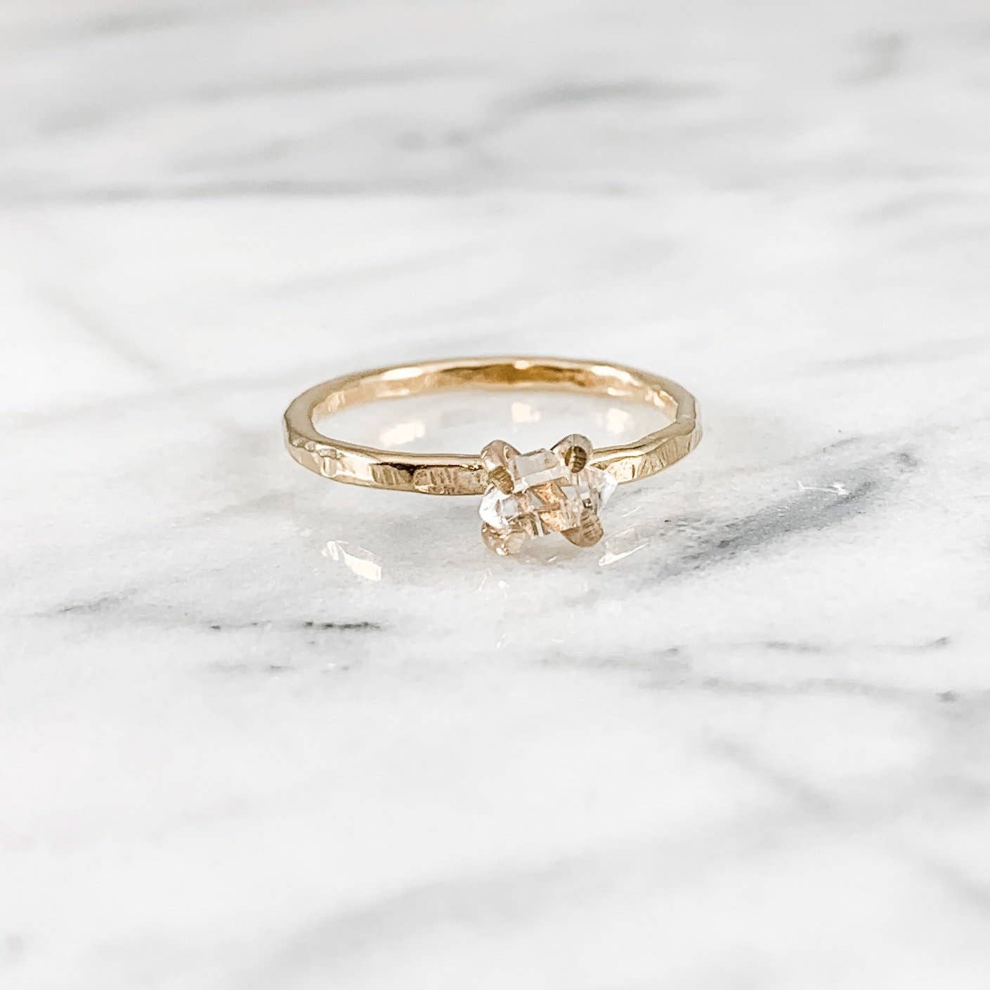 Herkimer Diamond Thick Ring