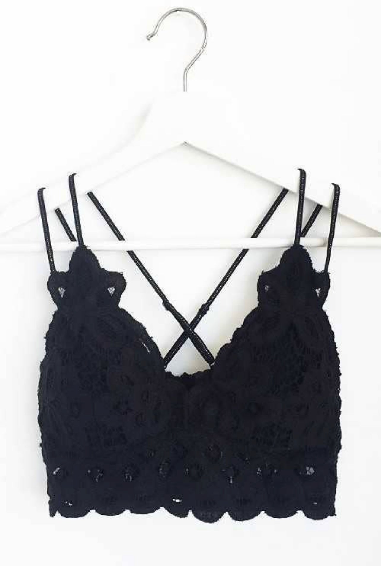 Scalloped Lace Cami Bralette