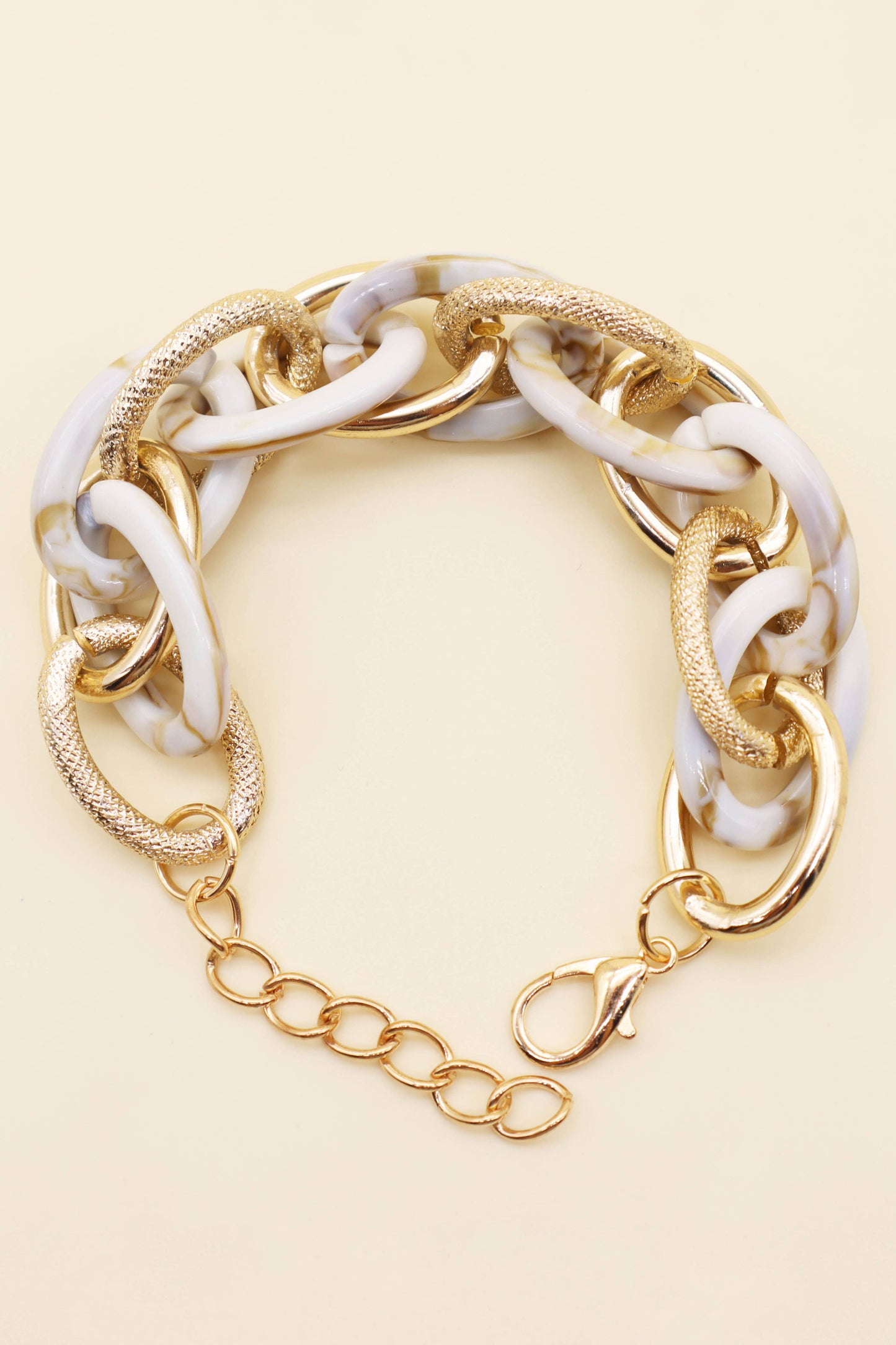 Acrylic Geometric Hip Hop Chunky Bracelet