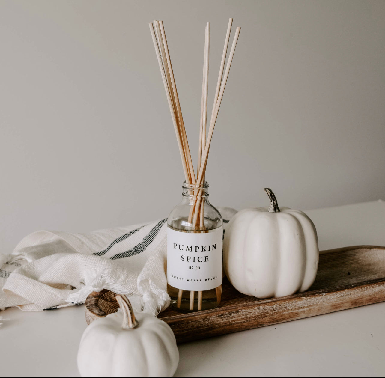 Pumpkin Spice Reed Diffuser - Clear Jar - 3.5 oz