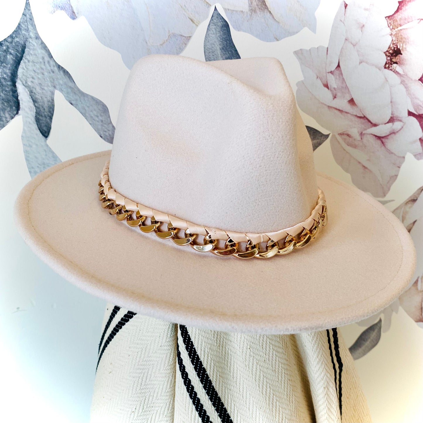 Felt Fedora with Chain Band