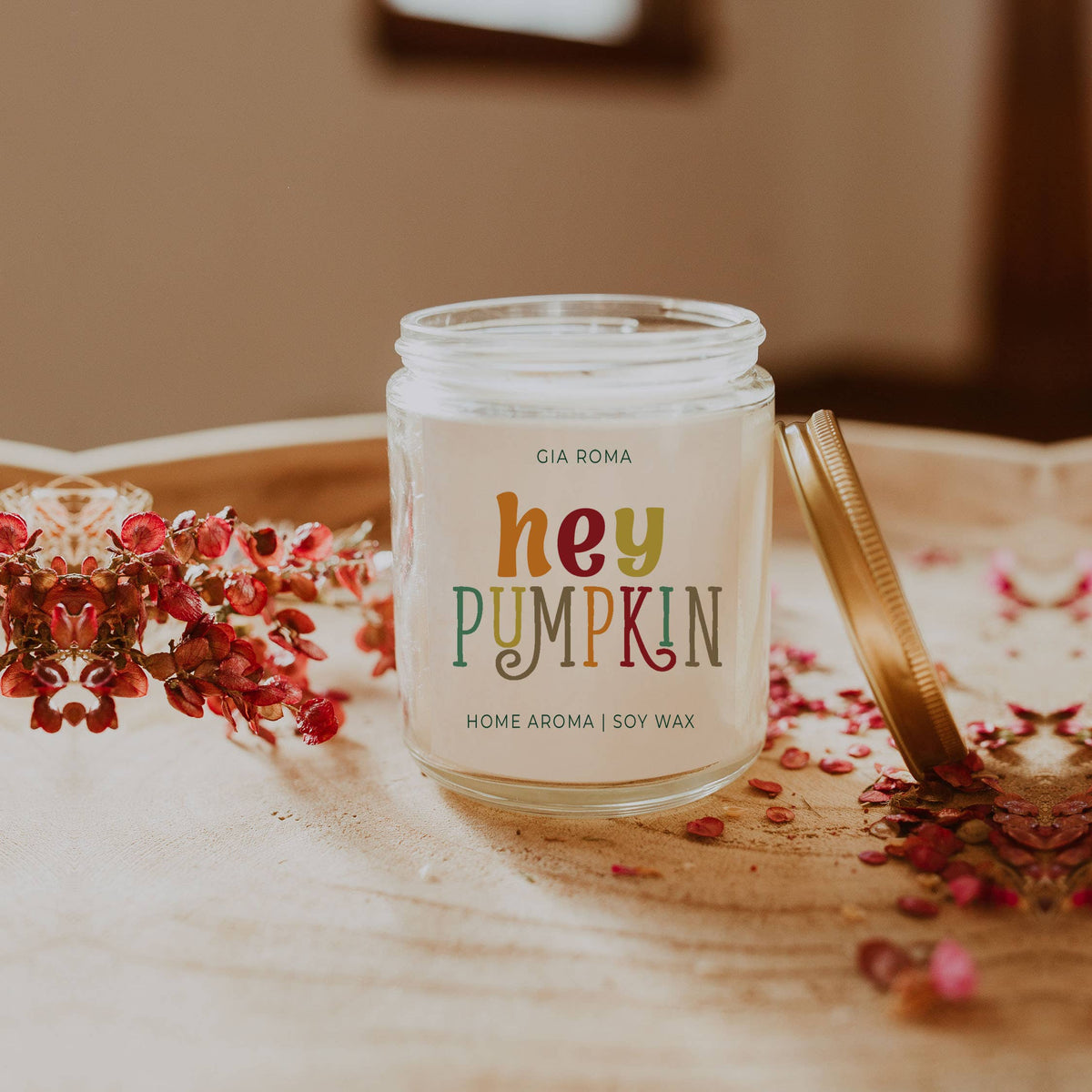 Christmas Decor Candle Gift Holiday Scented Soy Candles Cute: Merry & Bright