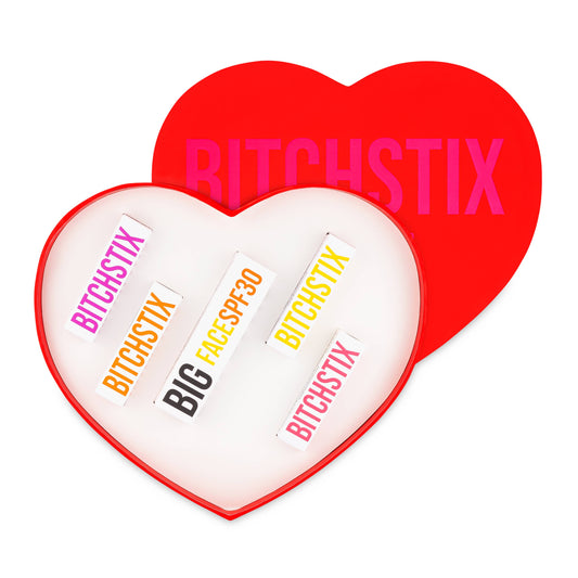 Gift Set: Heart Box FaceStix SPF30 and 4 SPF30 Lip Balm