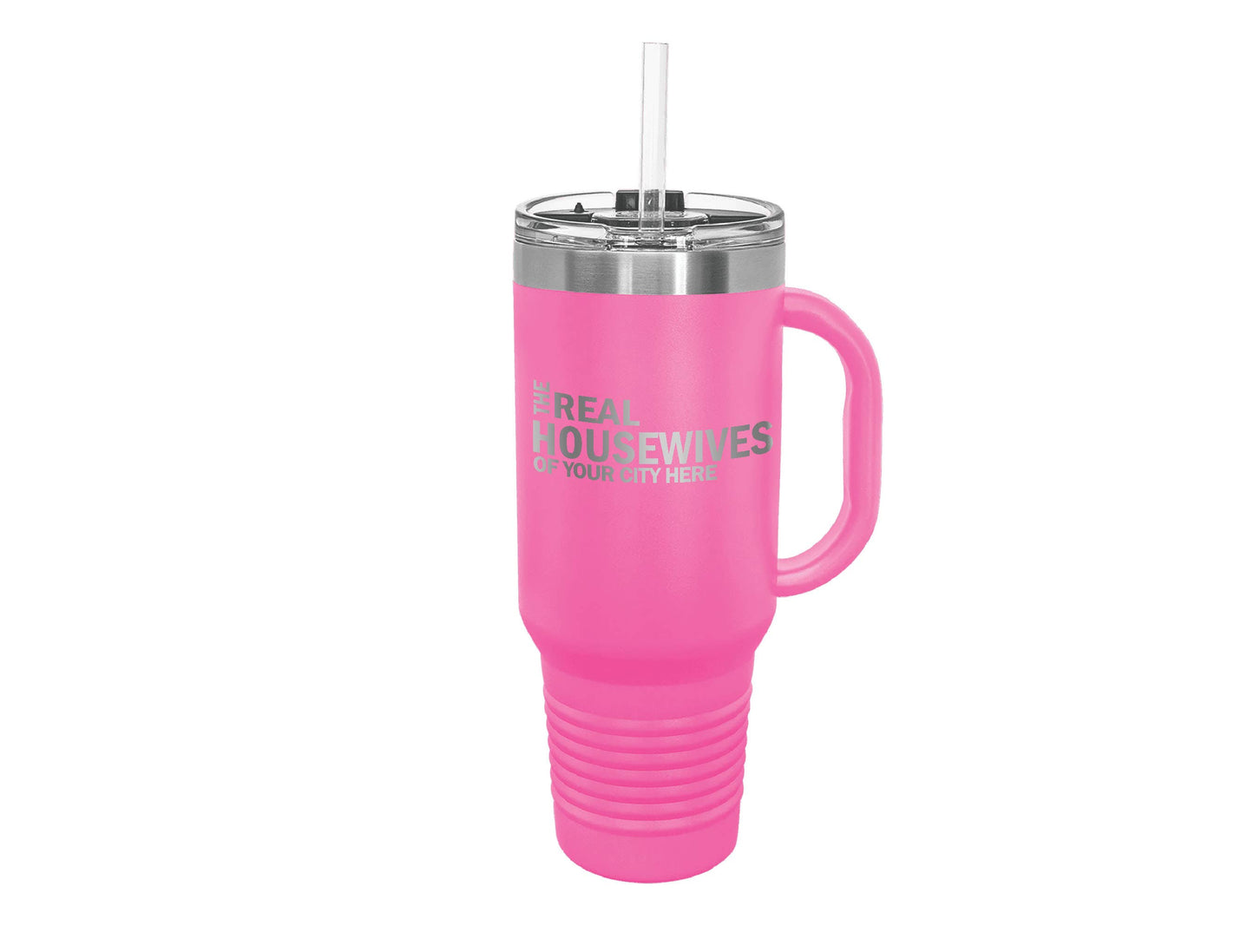 The Real Housewives of CUSTOM CITY, 40 oz Travel Mug: Teal