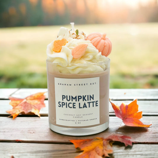 Pumpkin Spice Latte Dessert Candle