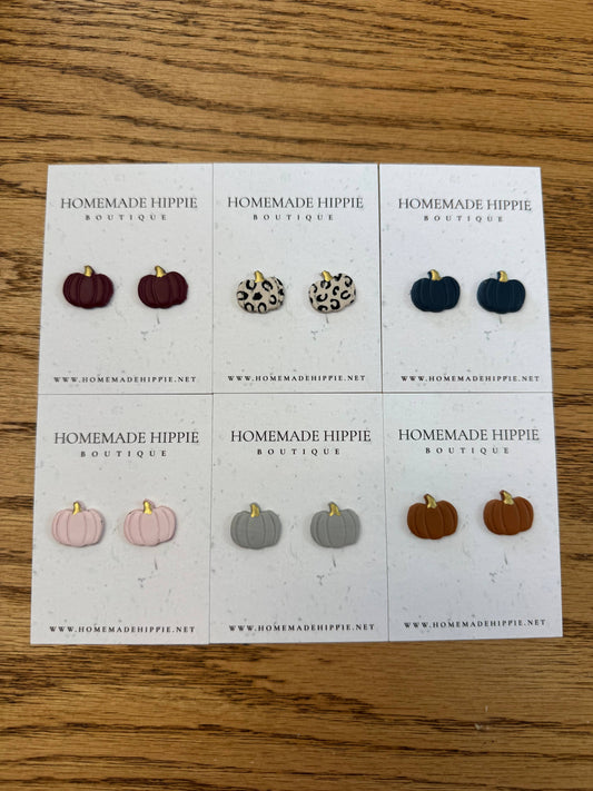 Pumpkin Stud Earrings