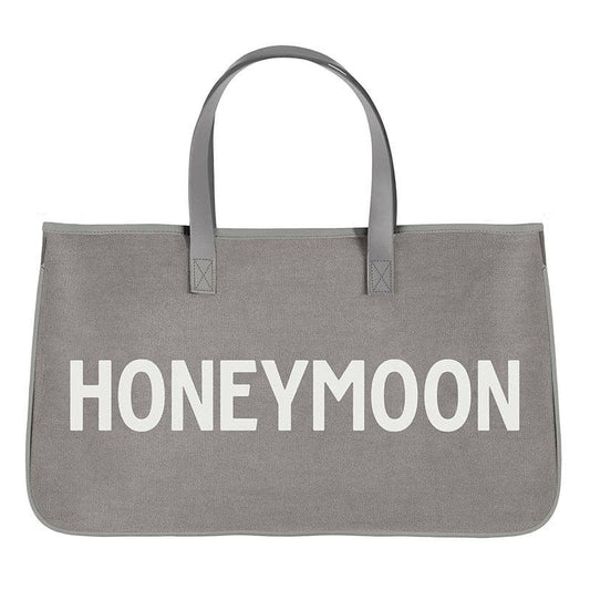 Grey Canvas Tote - Honeymoon