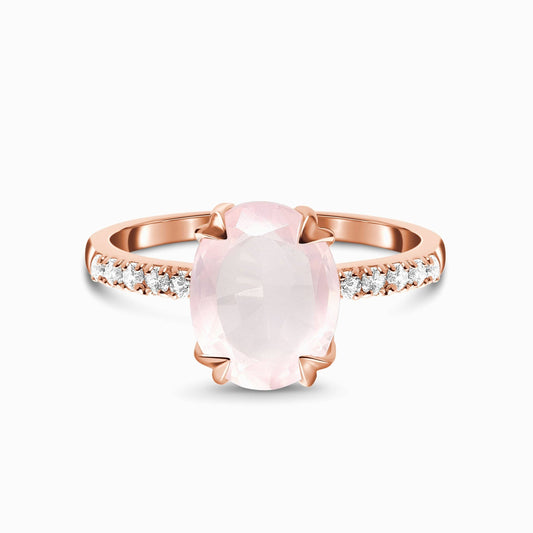 Rose Quartz Ring - Harlow