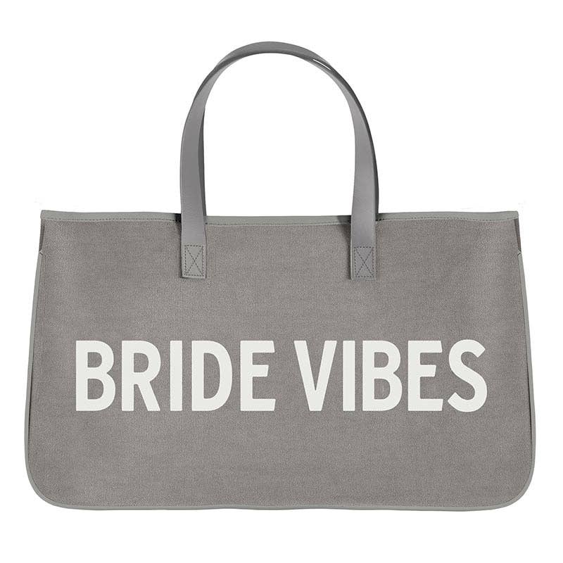 Grey Canvas Tote - Bride Vibes