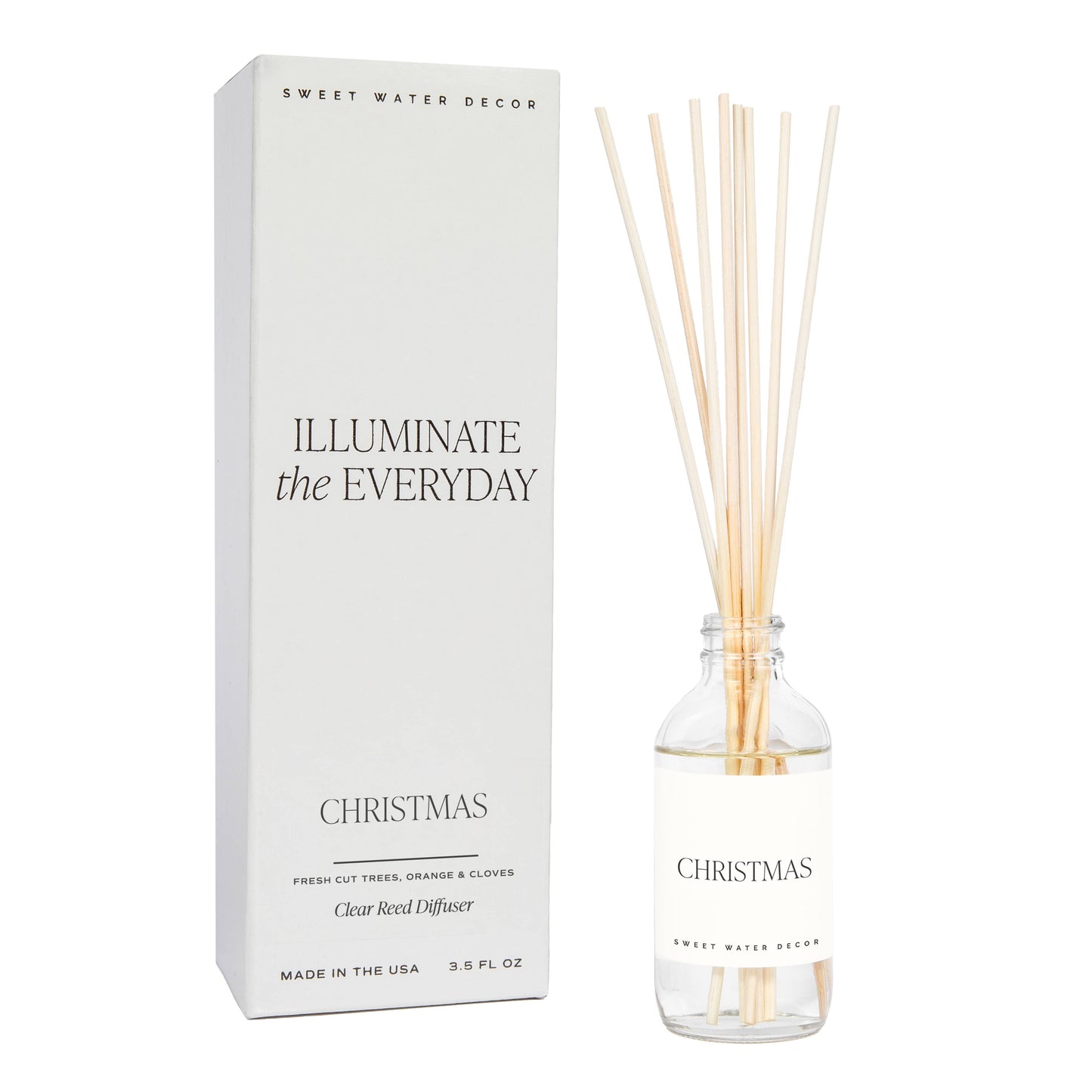Christmas Clear Reed Diffuser - Christmas Home Decor & Gifts