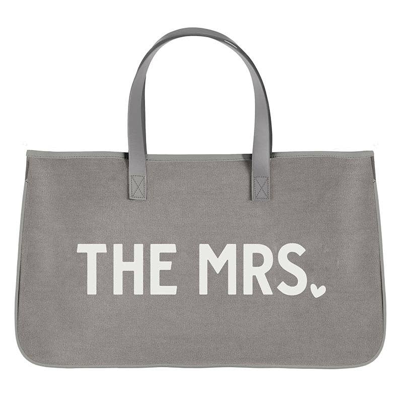 Grey Canvas Tote - The Mrs.