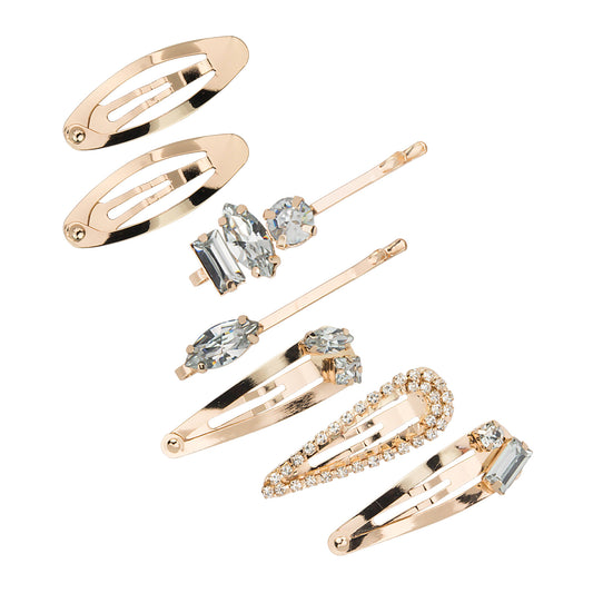 KITSCH - Micro Stackable Snap Clips 7pc Set - Gold
