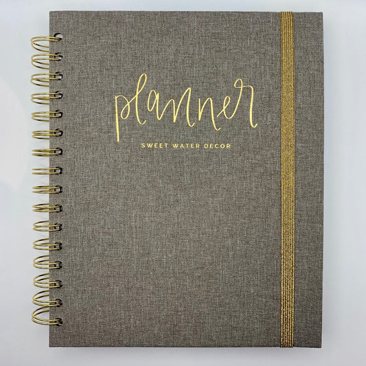 Sweet Water Decor Planner - Tan and Gold