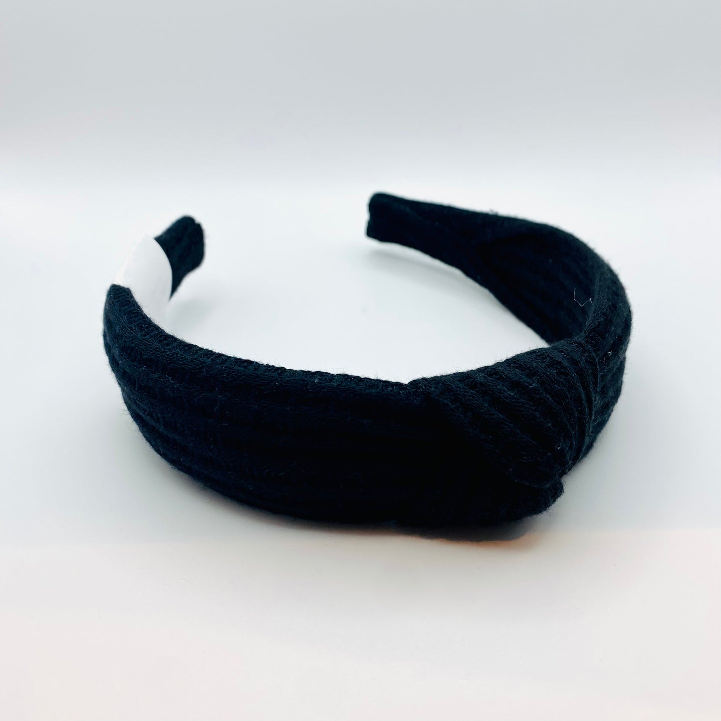 Knot Sew Simple - Black Waffle Knit Knotted Headband